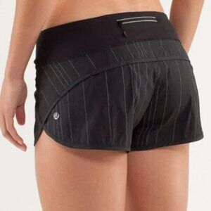 Lululemon Run Speed Short Black Reflective 4